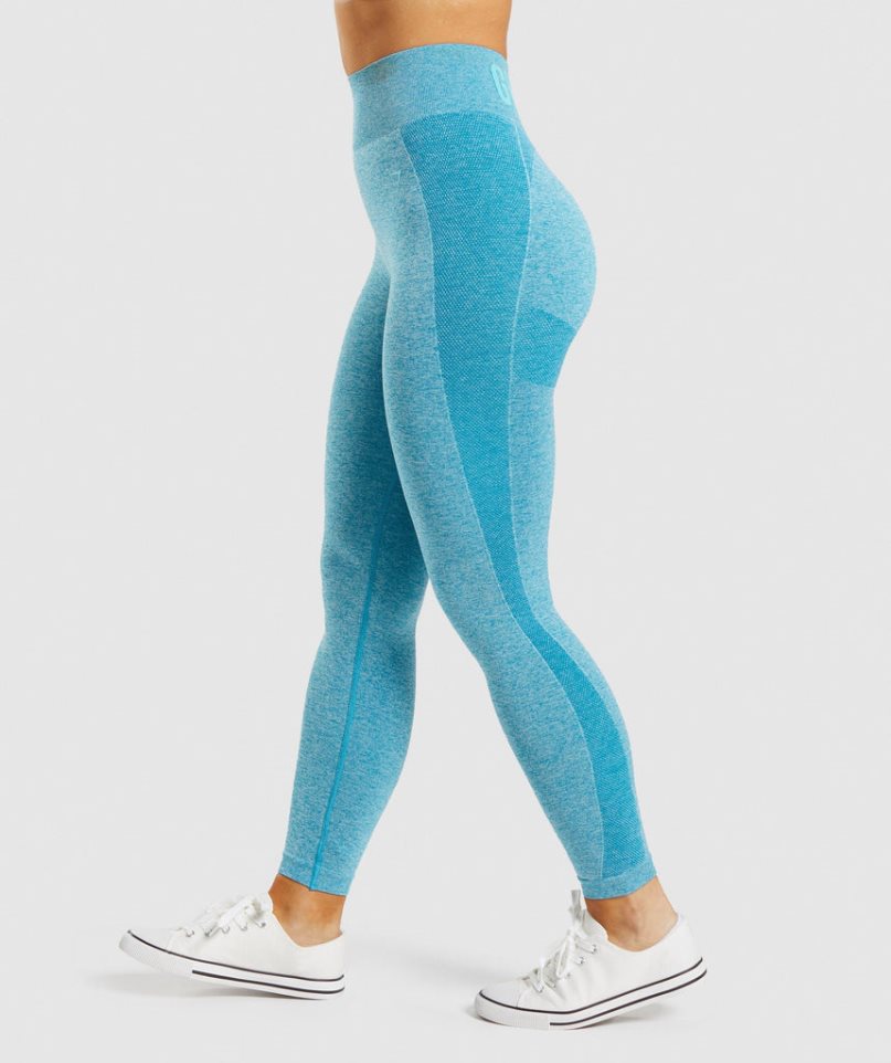 Women's Gymshark Flex High Waisted Leggings Blue | CA 63N5A8